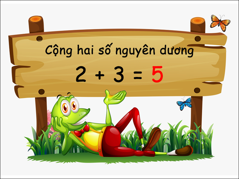 Ví dụ về cộng hai số nguyên dương